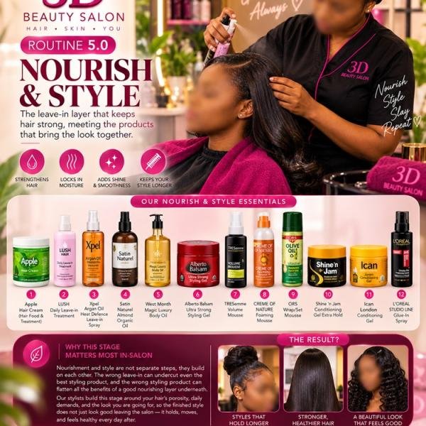Routine 5.0: Best hair Nourish & Style